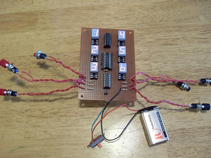 BloodBowl Turn Counter Using 7-segment LEDs