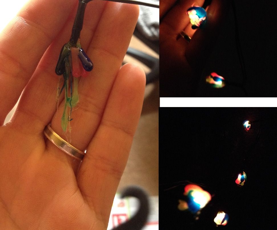 Hot Glue Fairy lights