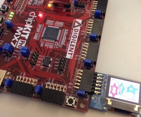 Programming the PmodOLEDrgb on the ChipKIT Pro MX7