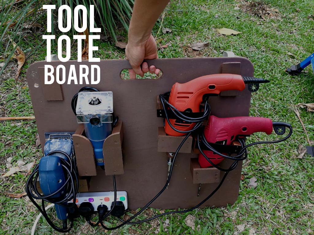 Portable Outdoor Workshop - Power Tool Tote Board