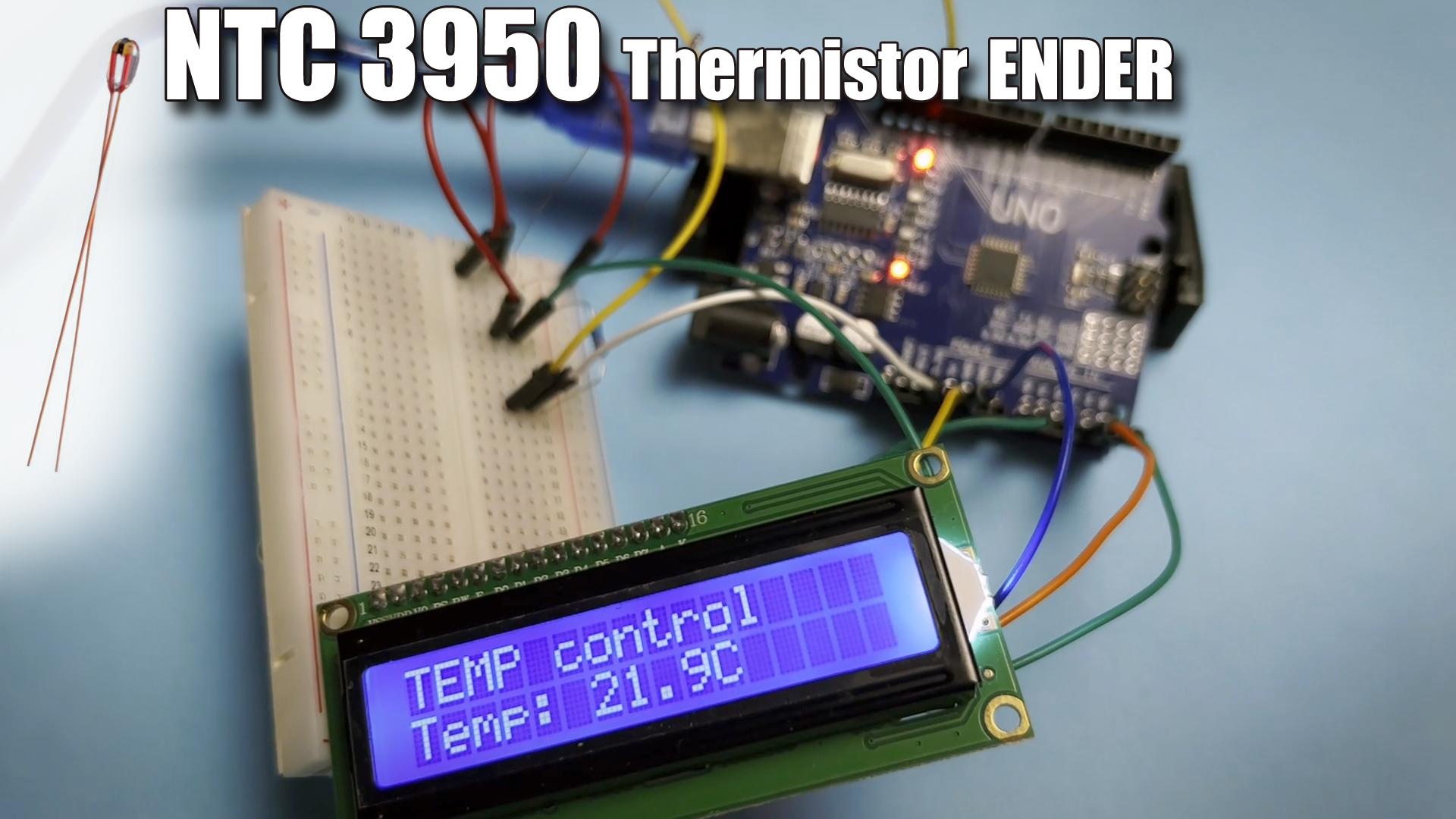 How to Connect Thermistor NTC 3950 to Arduino ?