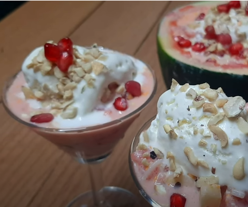 Watermelon Falooda Indian Frozen Treat