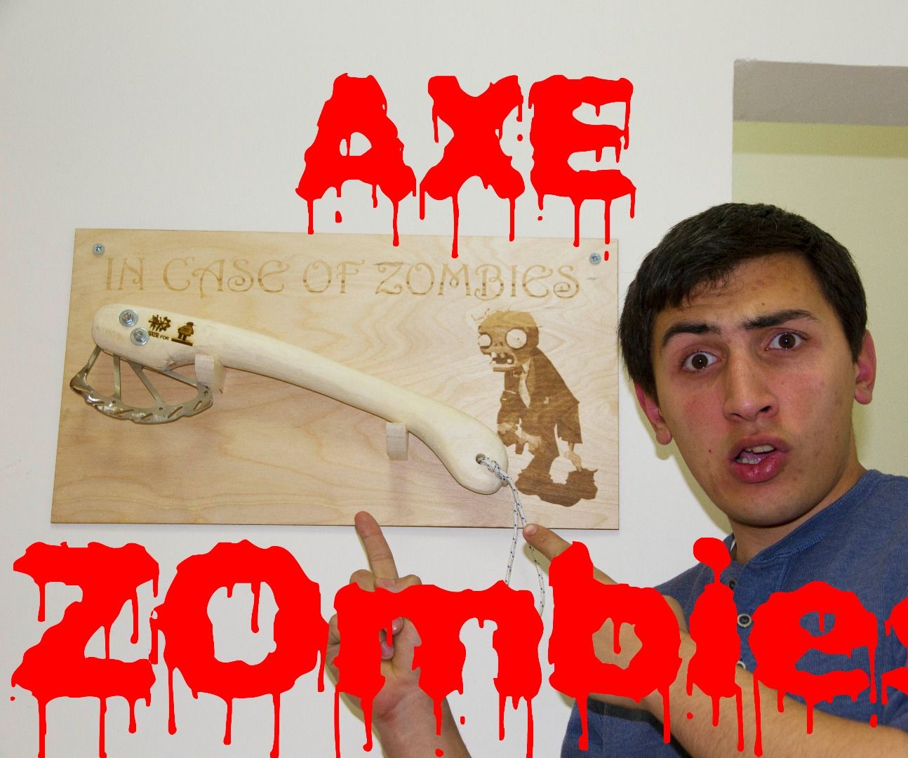 How to make zombie axe with bike brakes 