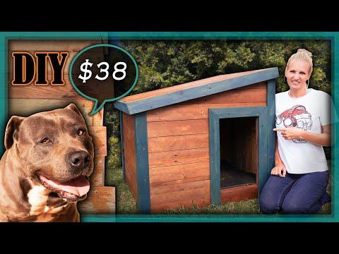 How to Build a Dog Kennel with Pallet Wood★DIY Wooden Pallet Dog House★Making a Warm Paling DogHouse