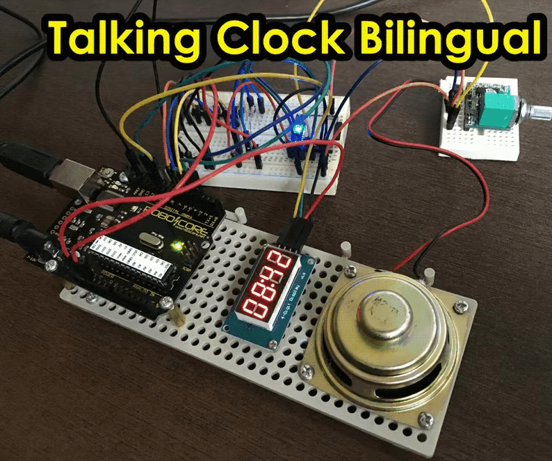 Talking Clock Bilingual (EN+PT)