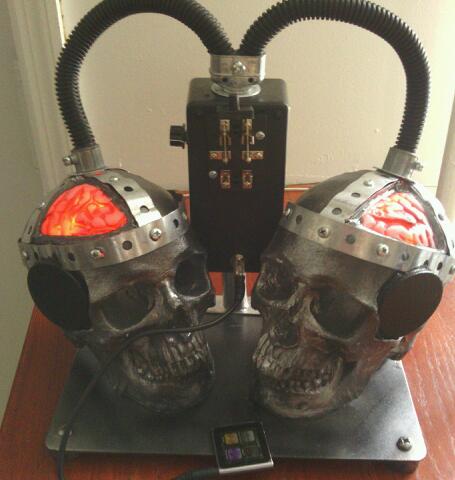 Double Electrocution Skull Speakers
