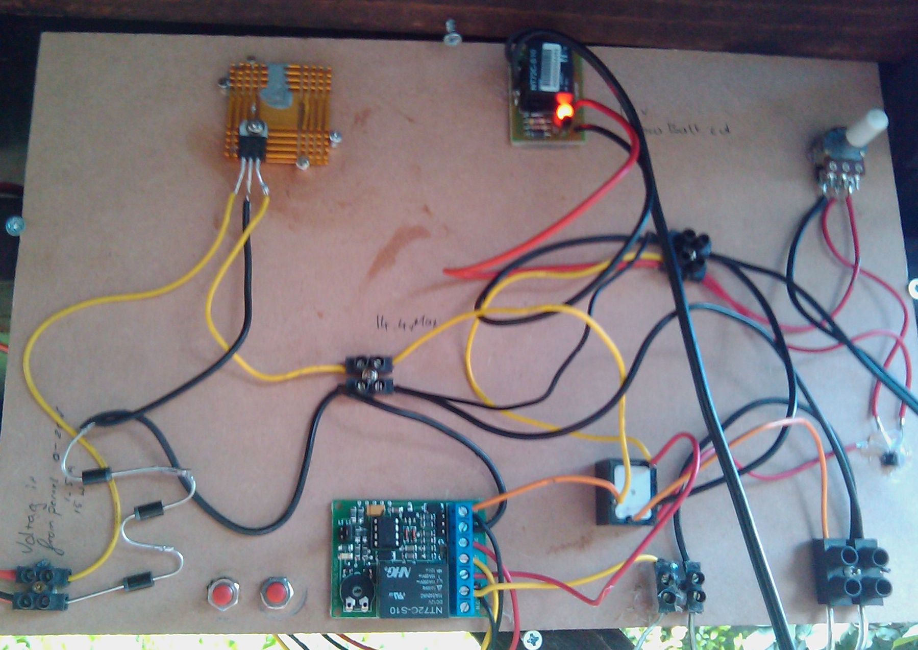 Solar charger with day night switch v2