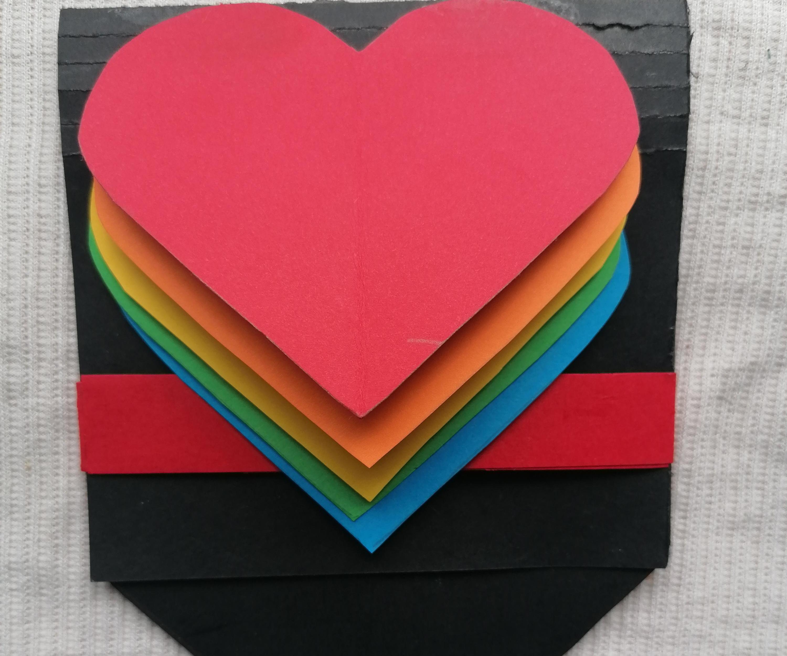 Rainbow Fan Card