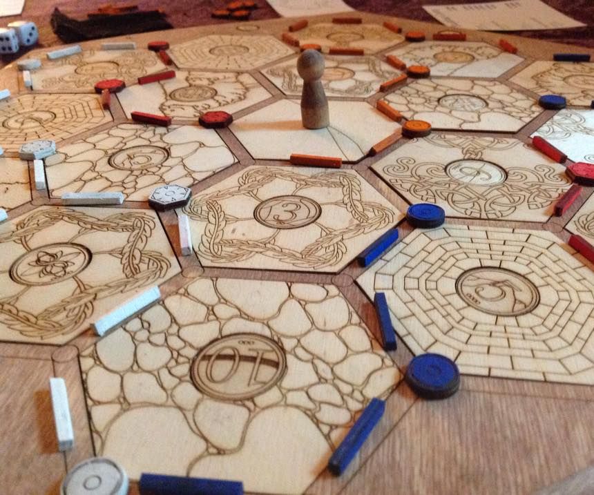 Laser Cut Settlers of Catan Board