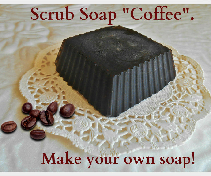 Scrub Soap "Coffee". Make your own soap!
