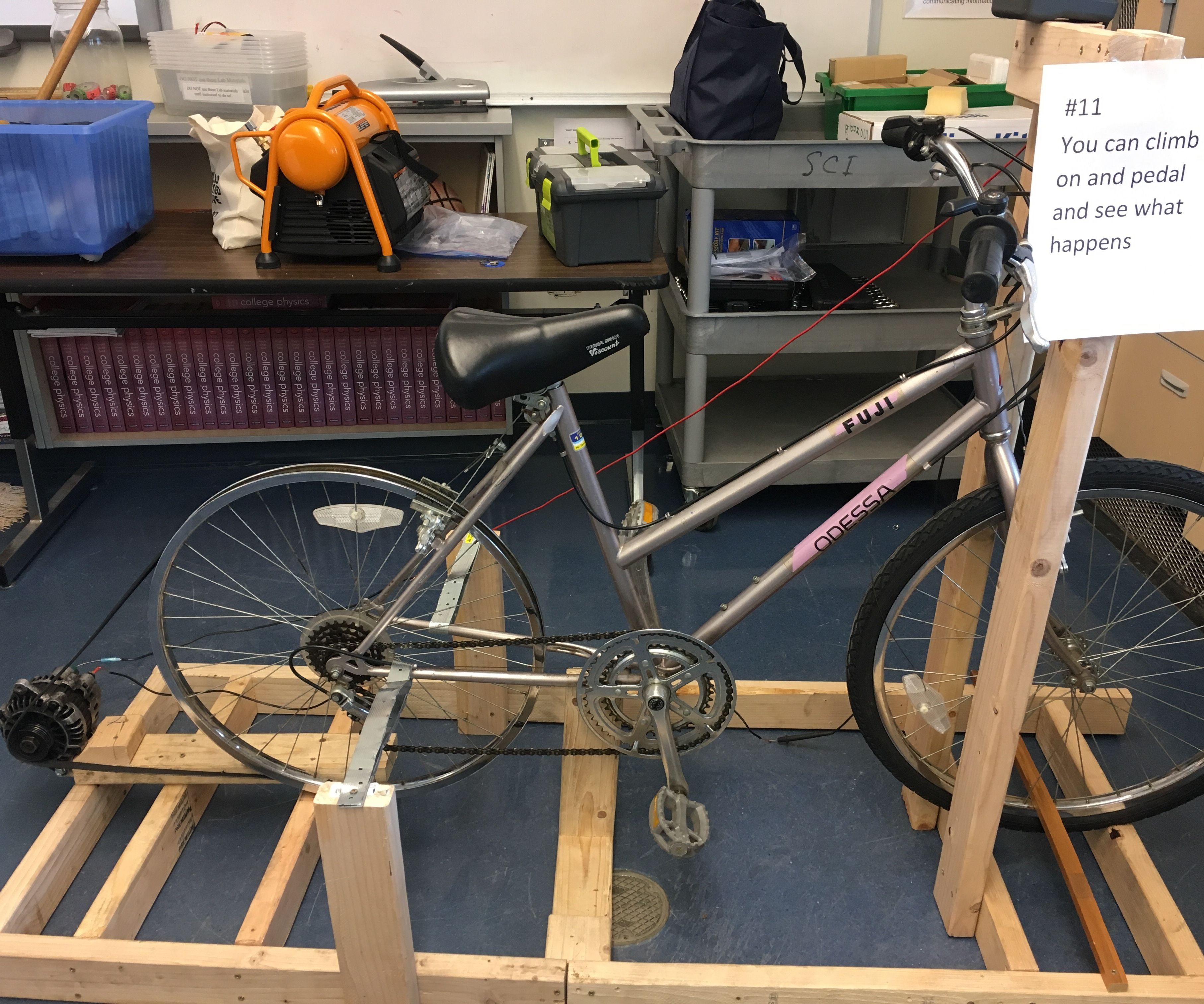 Bike Powered Generator Using an Alternator