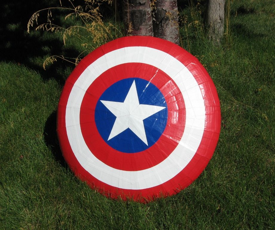 Flying Captain America Shield